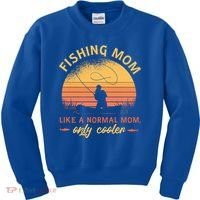 Cool Fishing Mom Kids Sweatshirt thumb 0