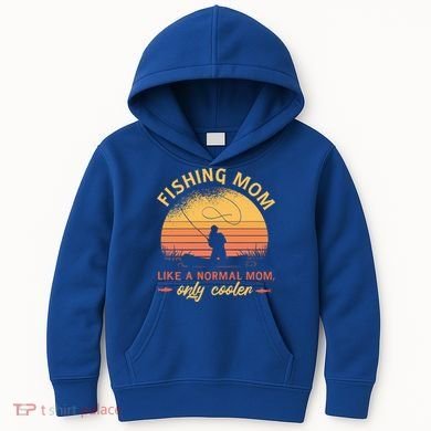 Cool Fishing Mom Kids Hoodie