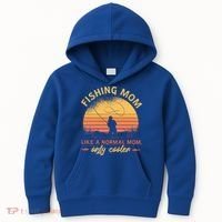Cool Fishing Mom Kids Hoodie thumb 0