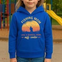Cool Fishing Mom Kids Hoodie thumb 3