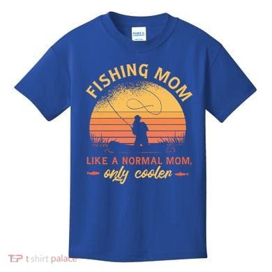 Cool Fishing Mom Kids T-Shirt
