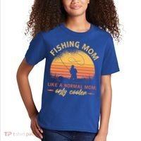 Cool Fishing Mom Kids T-Shirt thumb 2