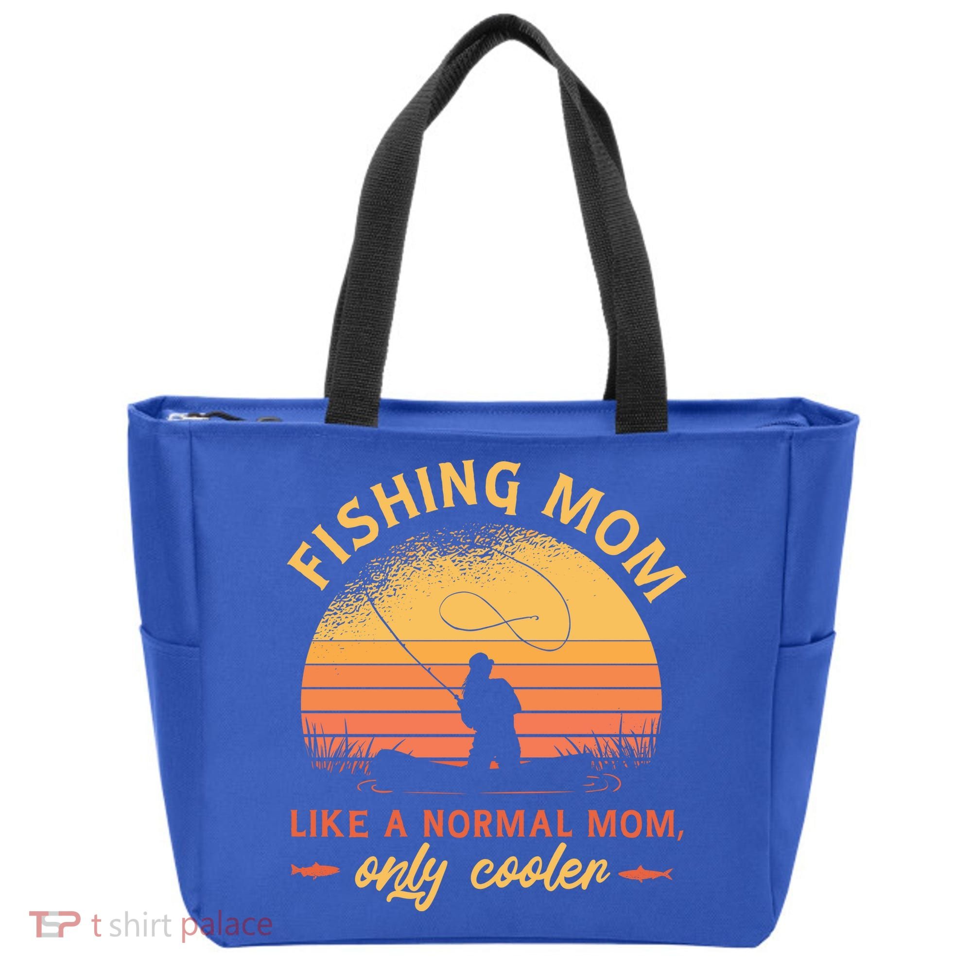 Cool Fishing Mom Tote Bag