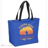 Cool Fishing Mom Tote Bag thumb 2