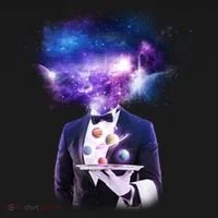 Cool Galaxy Space Head Doggie Tank thumb 4