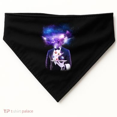 Cool Galaxy Space Head USA-Made Doggie Bandana