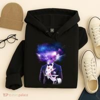 Cool Galaxy Space Head Hoodie thumb 4