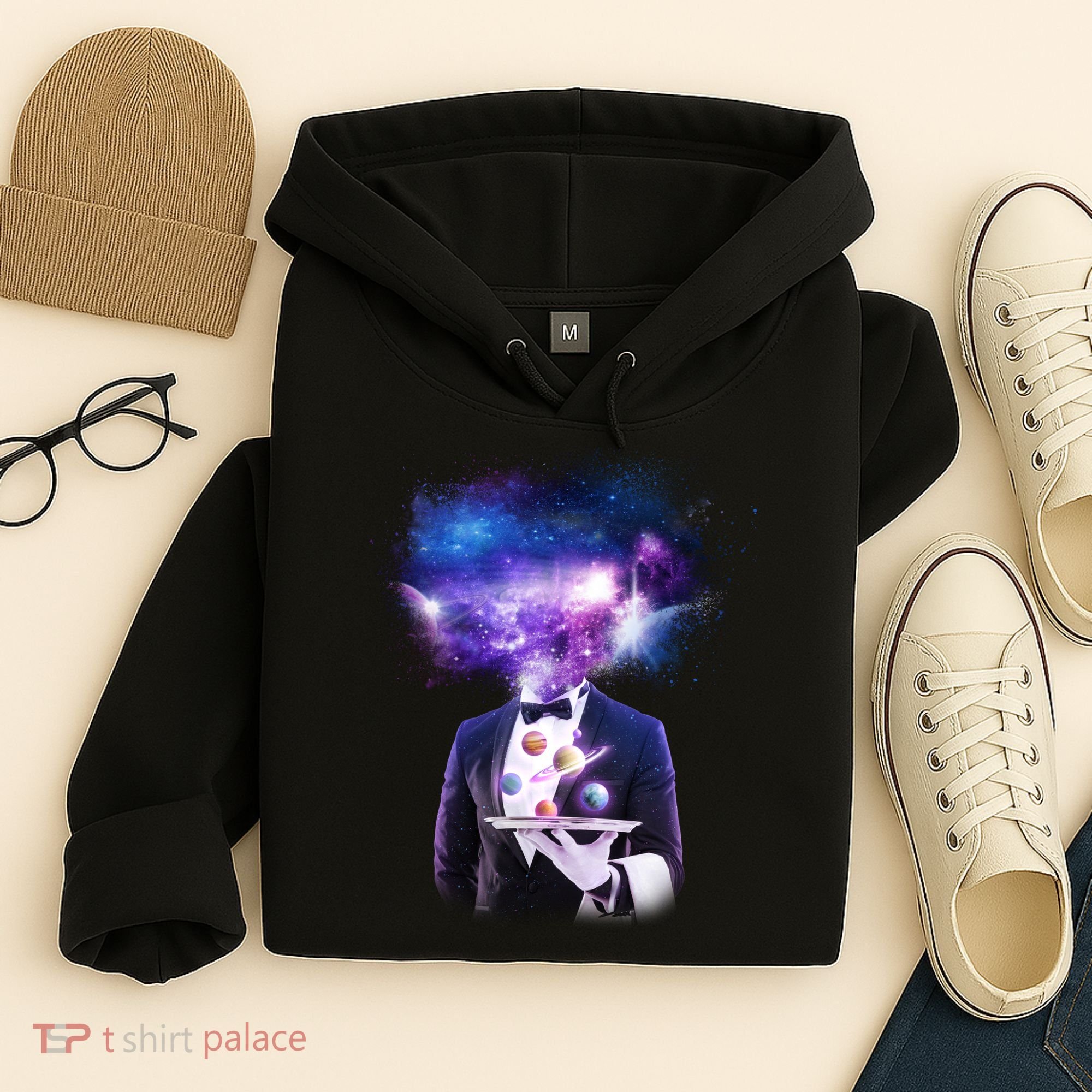 Cool Galaxy Space Head Hoodie