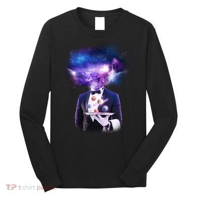 Cool Galaxy Space Head Long Sleeve Shirt