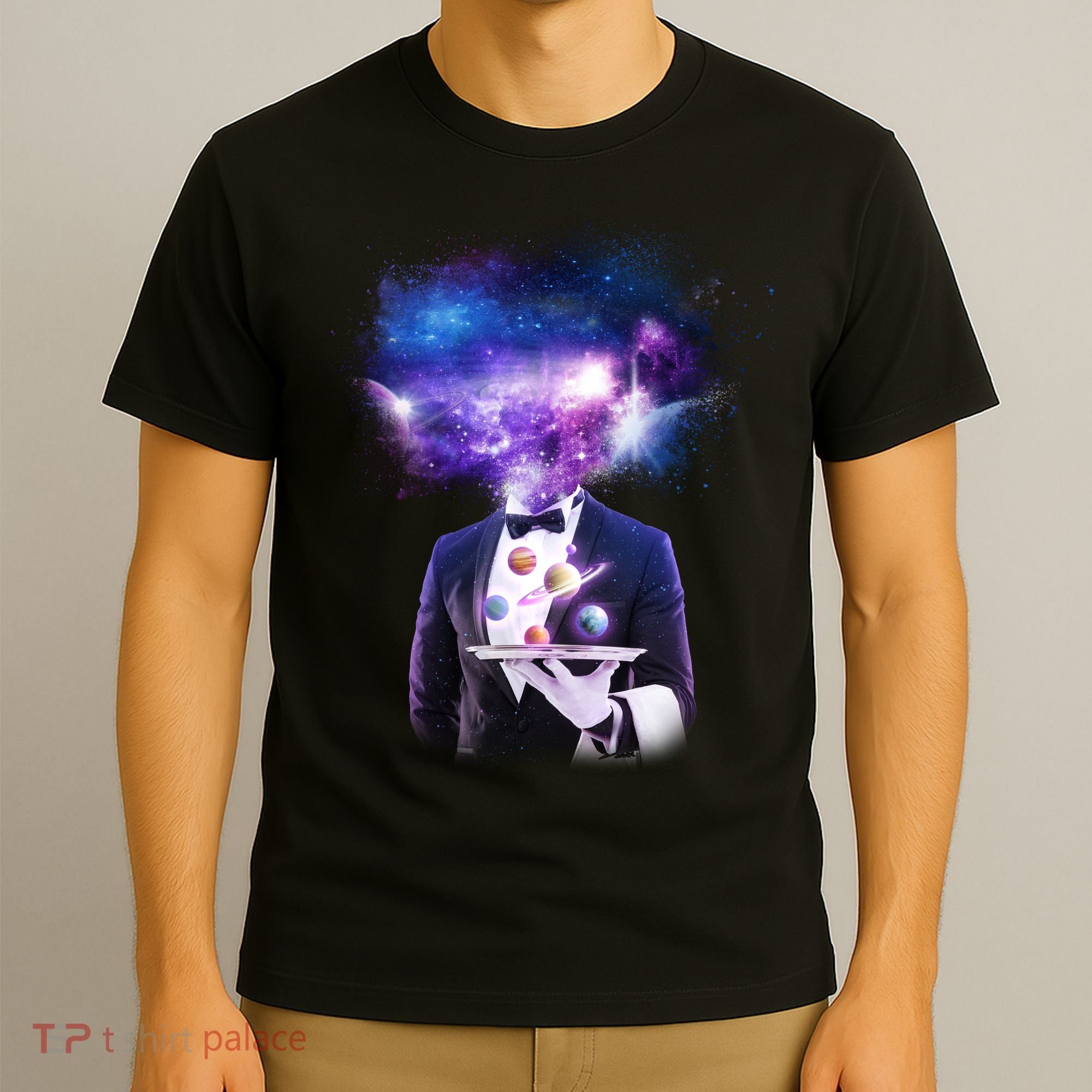 Cool Galaxy Space Head T-Shirt