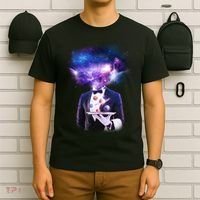 Cool Galaxy Space Head T-Shirt thumb 6