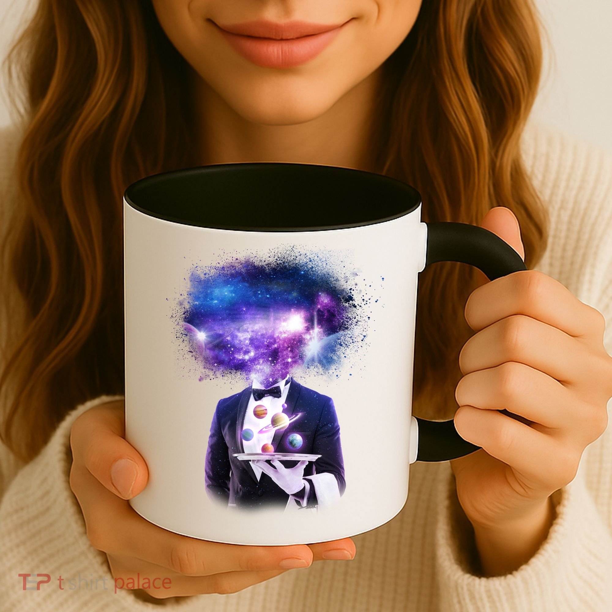 Cool Galaxy Space Head Coffee Mug