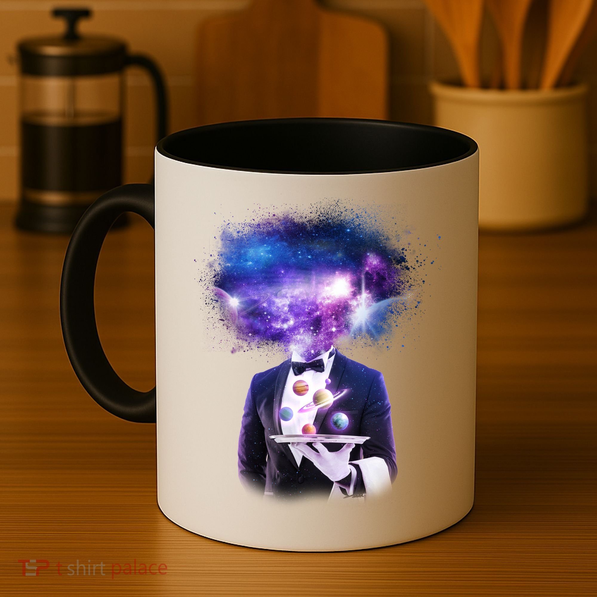 Cool Galaxy Space Head Coffee Mug