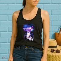 Cool Galaxy Space Head Women's Tank Top thumb 2
