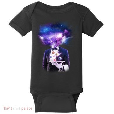 Cool Galaxy Space Head Baby Bodysuit