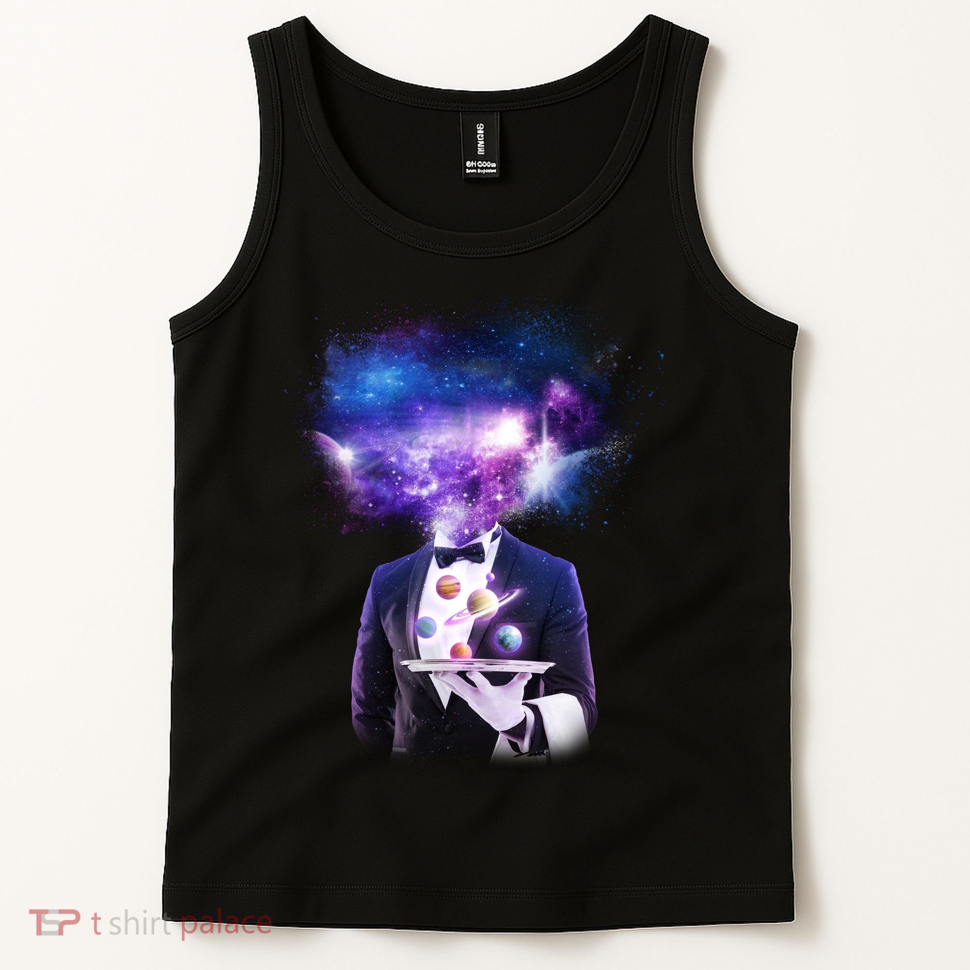 Cool Galaxy Space Head Tank Top