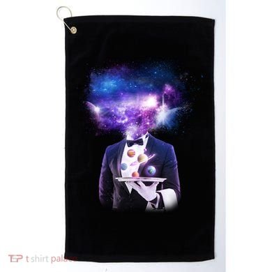 Cool Galaxy Space Head Golf Towel