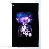 Cool Galaxy Space Head Golf Towel thumb 0