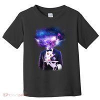 Cool Galaxy Space Head Toddler T-Shirt thumb 0