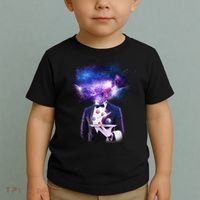 Cool Galaxy Space Head Toddler T-Shirt thumb 2