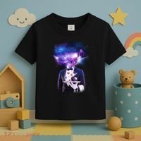 Cool Galaxy Space Head Toddler T-Shirt thumb 3