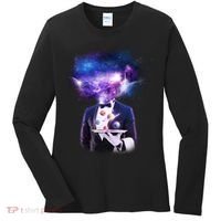 Cool Galaxy Space Head Women's Long Sleeve Shirt thumb 0