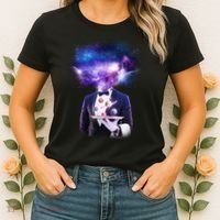 Cool Galaxy Space Head Women's T-Shirt thumb 2