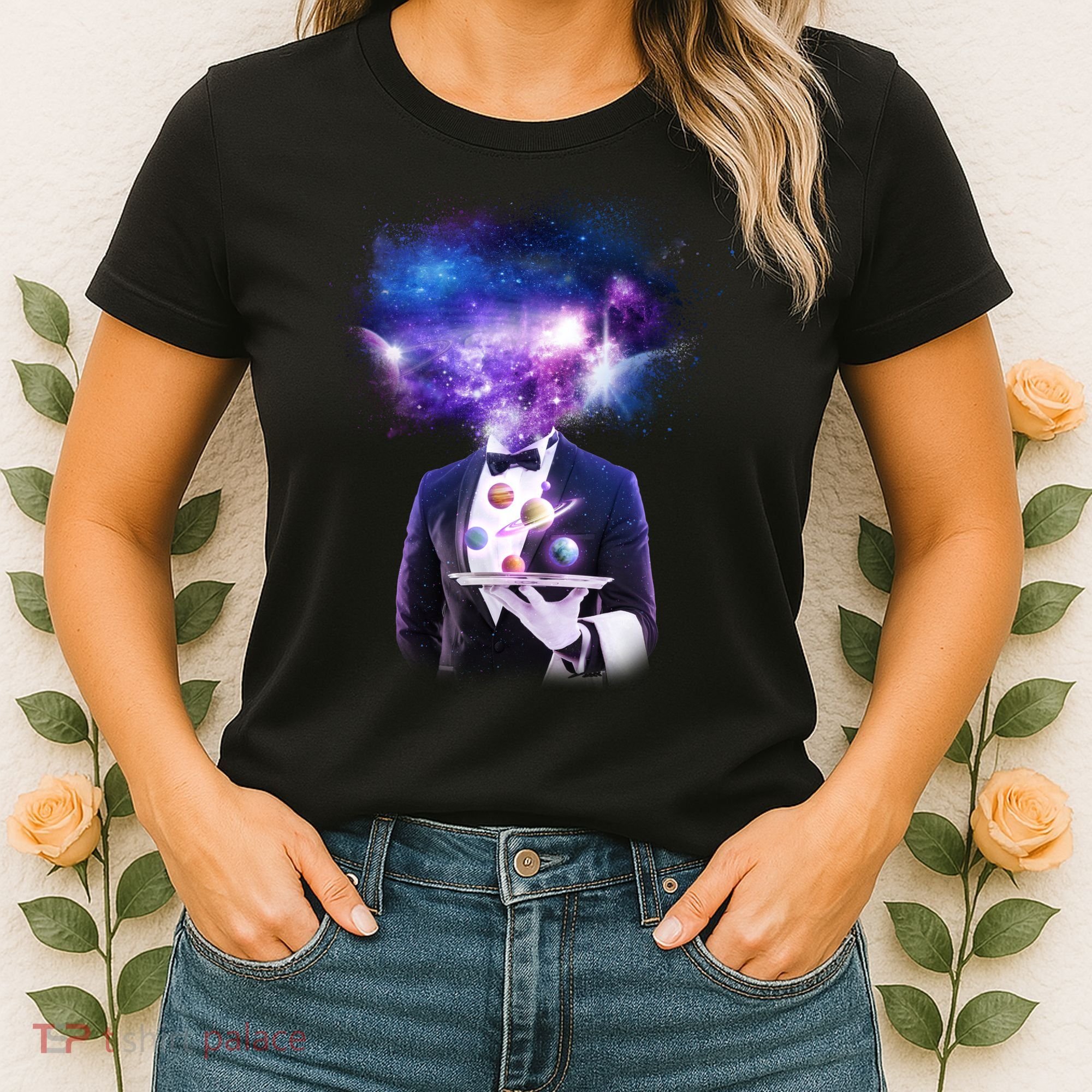 Cool Galaxy Space Head Women's T-Shirt
