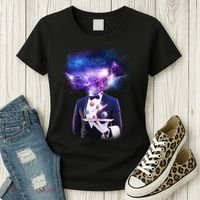 Cool Galaxy Space Head Women's T-Shirt thumb 3