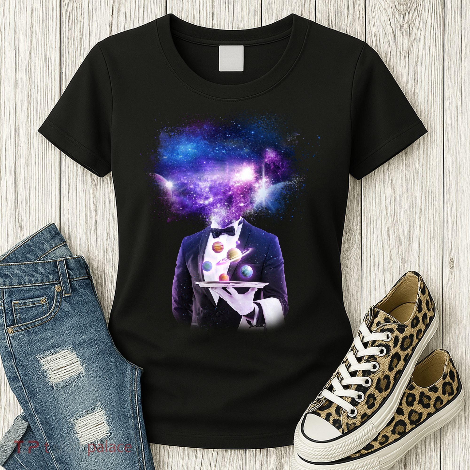 Cool Galaxy Space Head Women's T-Shirt