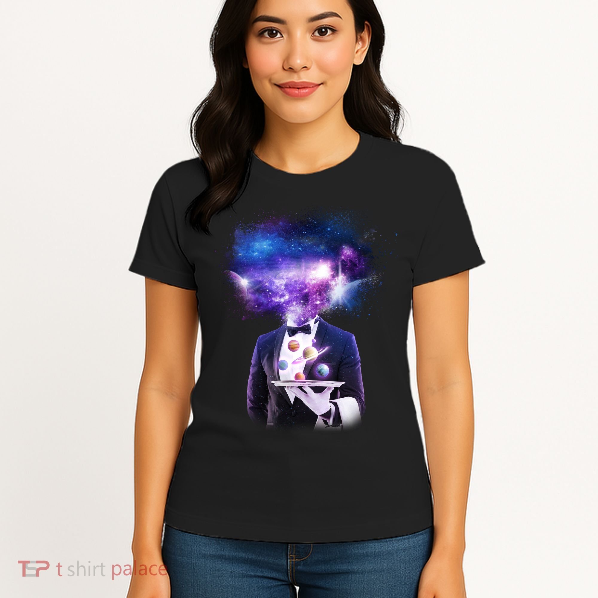 Cool Galaxy Space Head Women's T-Shirt