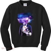 Cool Galaxy Space Head Kids Sweatshirt thumb 0
