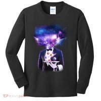 Cool Galaxy Space Head Kids Long Sleeve Shirt thumb 0
