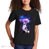 Cool Galaxy Space Head Kids T-Shirt thumb 2