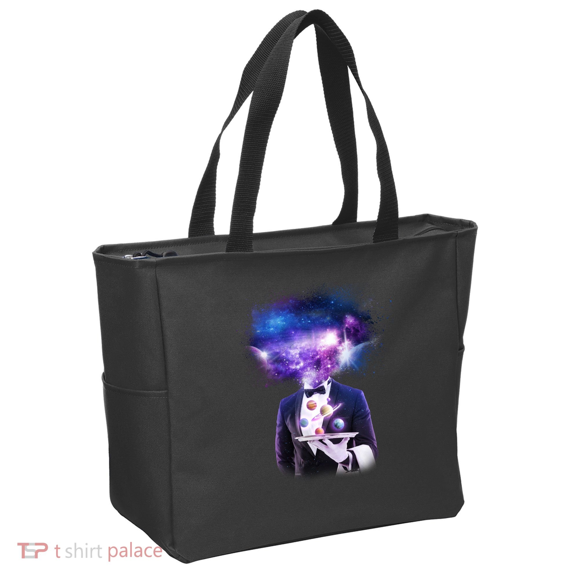 Cool Galaxy Space Head Tote Bag