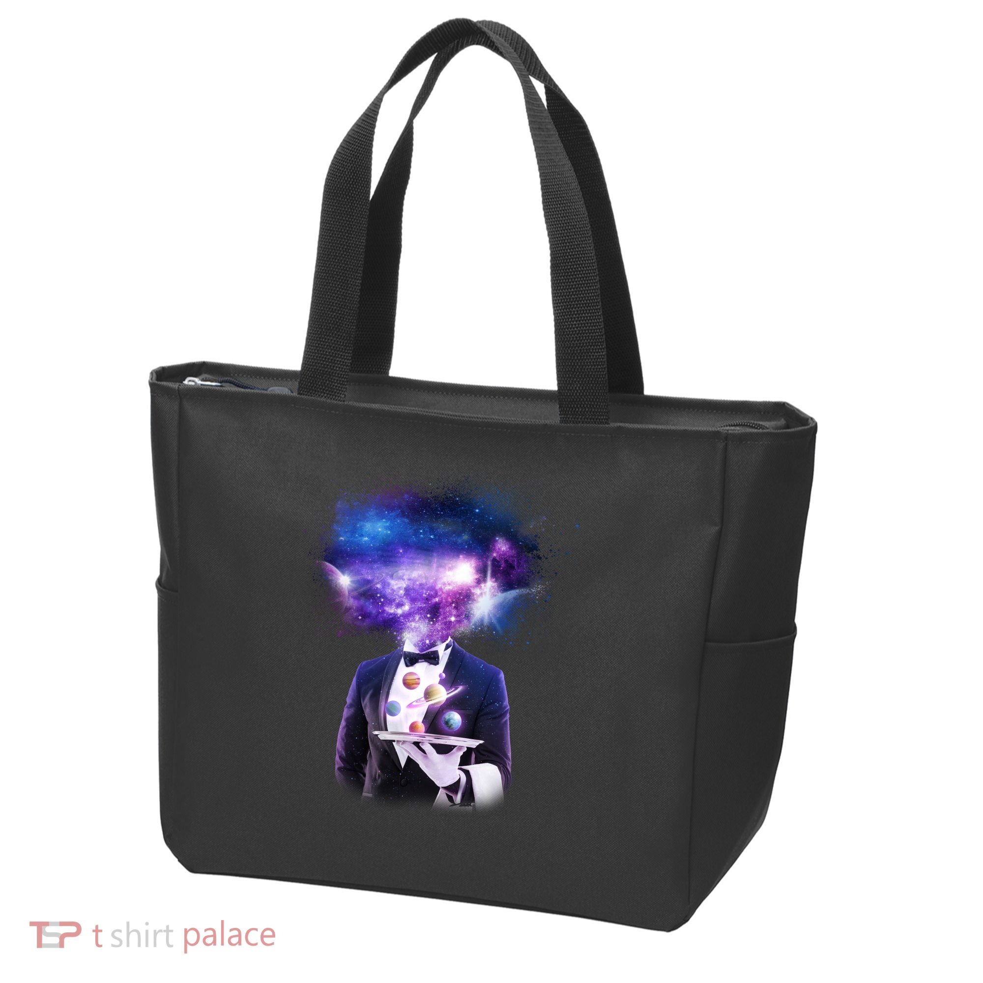 Cool Galaxy Space Head Tote Bag