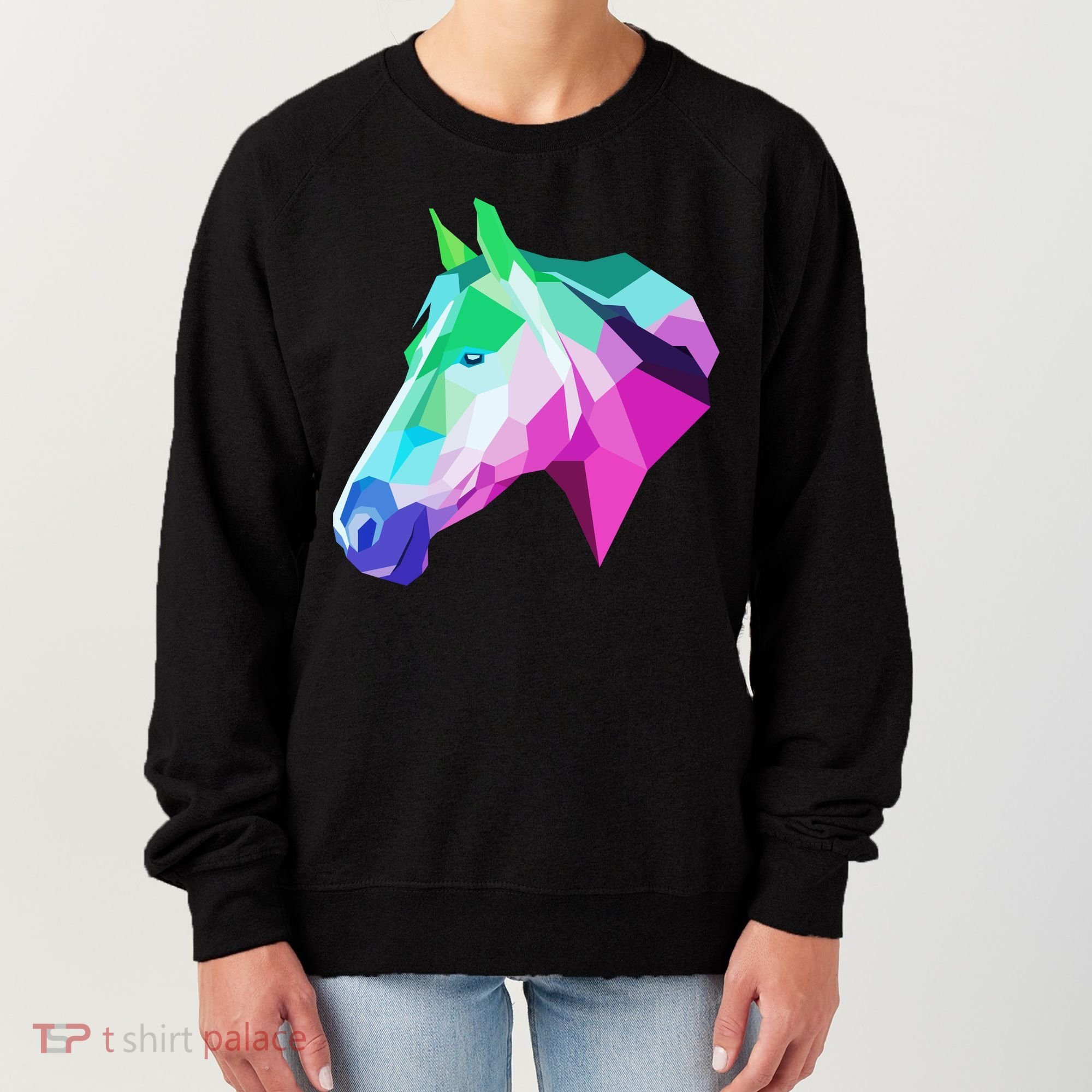 Cool Geometric Horse Women's Sweatshirt