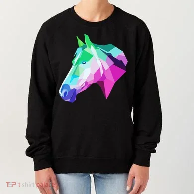 Cool Geometric Horse Women's Sweatshirt