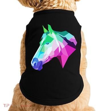 Cool Geometric Horse Doggie Tank