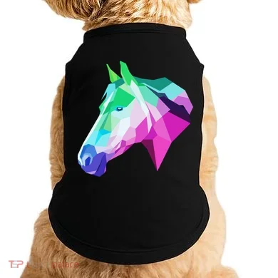 Cool Geometric Horse Doggie Tank