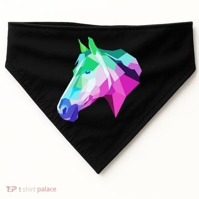 Cool Geometric Horse USA-Made Doggie Bandana