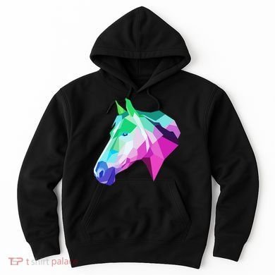 Cool Geometric Horse Hoodie