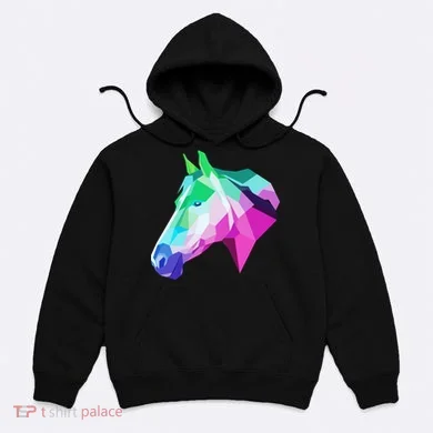 Cool Geometric Horse Hoodie