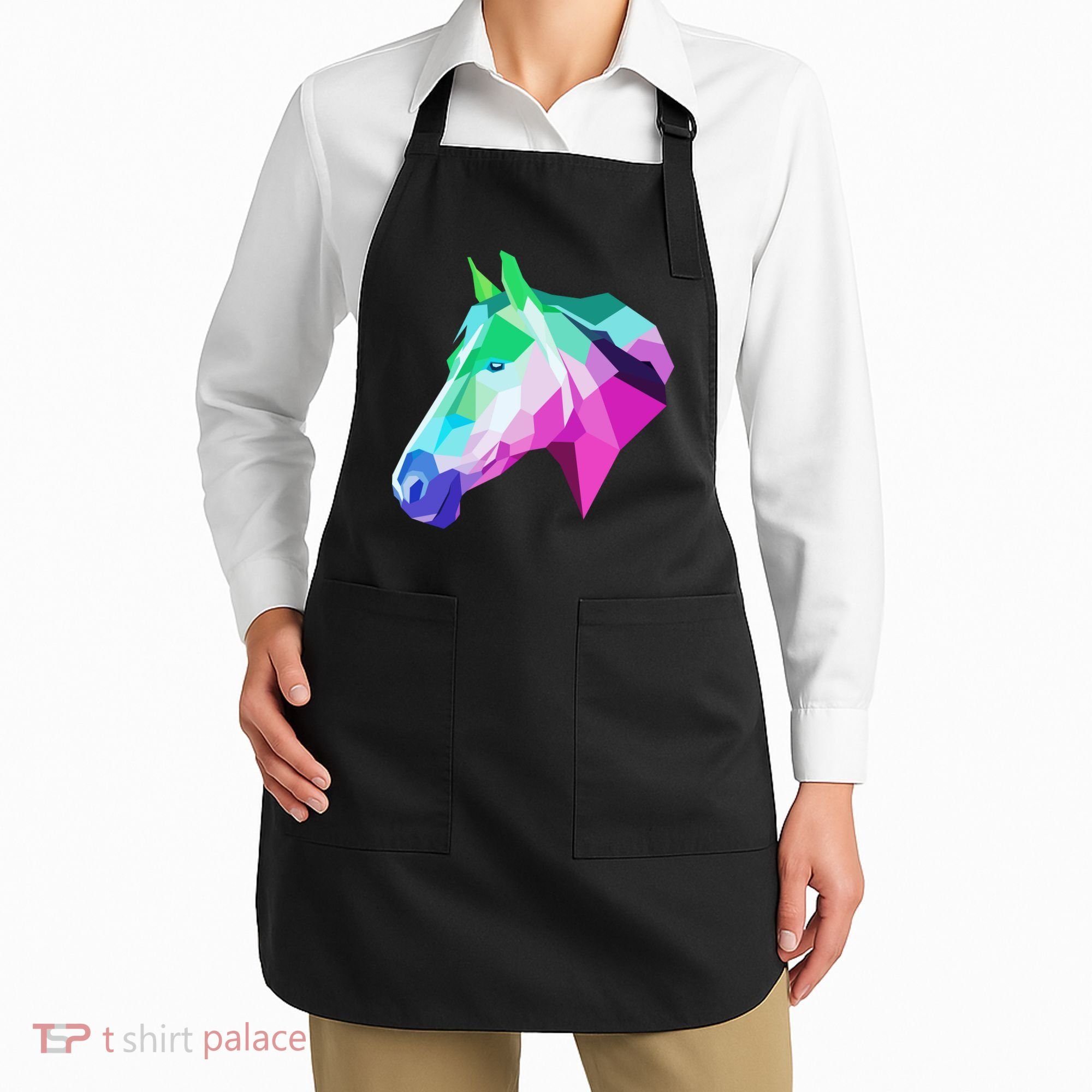 Cool Geometric Horse Apron