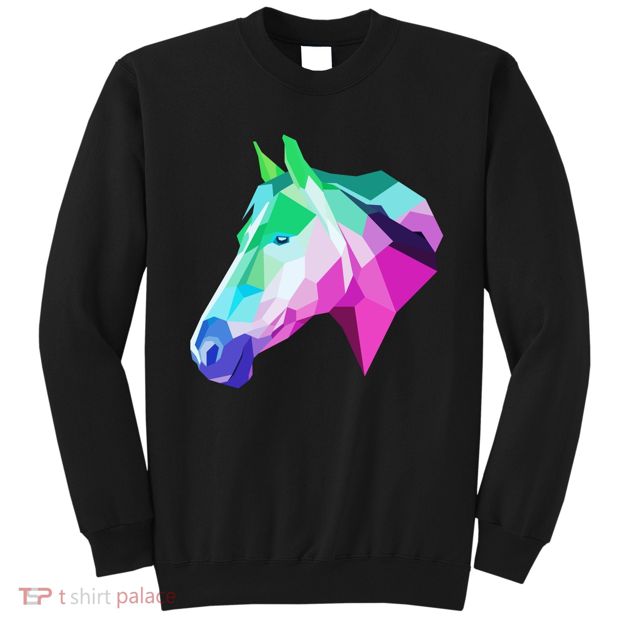 Cool Geometric Horse Sweatshirt