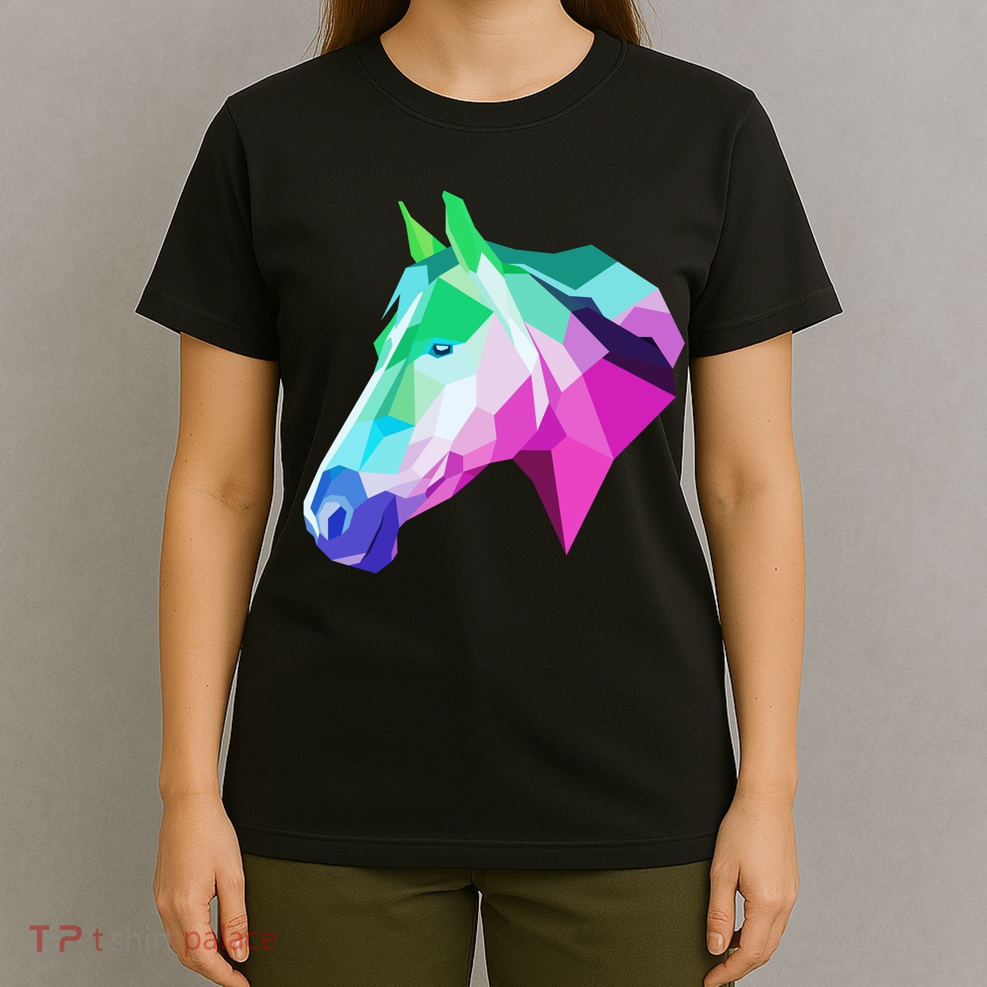 Cool Geometric Horse T-Shirt