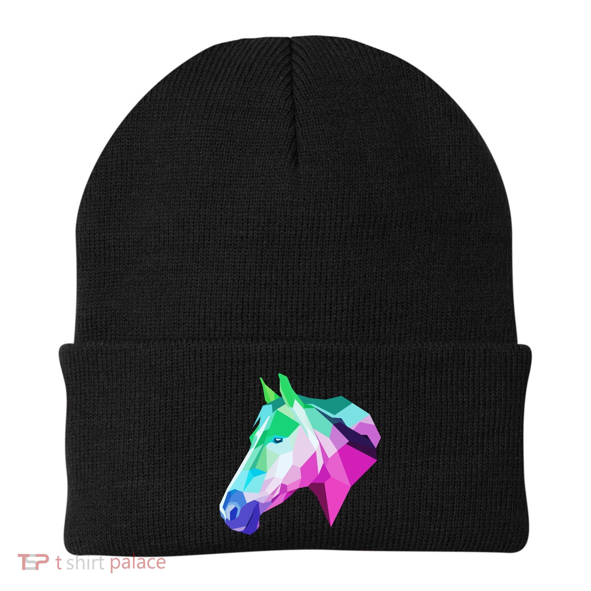 Cool Geometric Horse Beanie