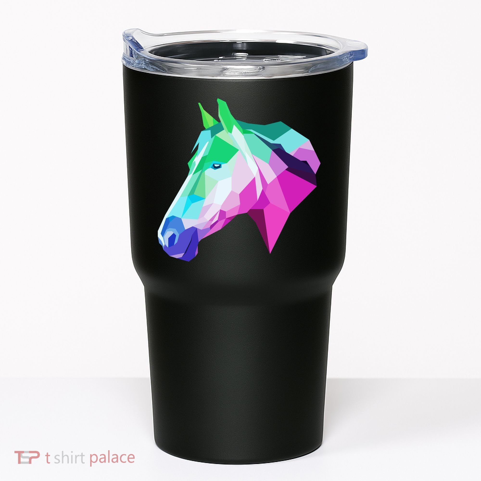 Cool Geometric Horse Tumbler