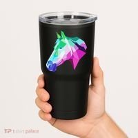 Cool Geometric Horse Tumbler thumb 2
