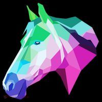 Cool Geometric Horse Tank Top thumb 6